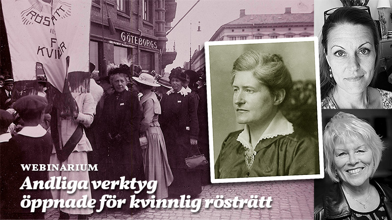 Webinarium ”Andliga verktyg öppnade för kvinnlig rösträtt” Webinarium ”Andliga verktyg öppnade för kvinnlig rösträtt”